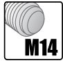 Gwint wrzeciona: M14
