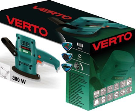 Szlifierka mimośrodowa 380W, 125 mm 51G750 VERTO Szlifierka mimośrodowa 380W, 125 mm 51G750 VERTO