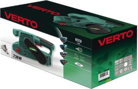 Szlifierka taśmowa 730W, 75x457 51G707 VERTO