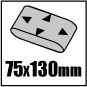 Szlifierka taśmowa 730W, 75x457 51G707 VERTO