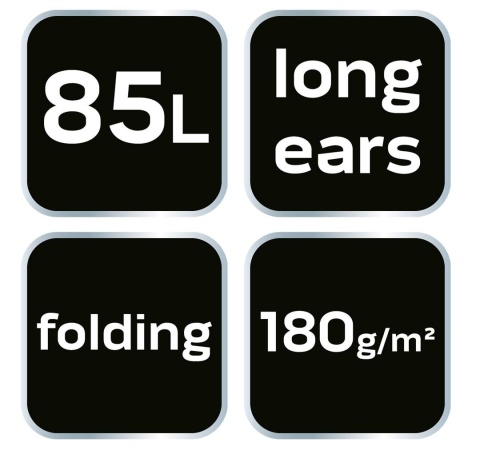 Torba ogrodowa 85 litrów,długie uszy, składana, 18