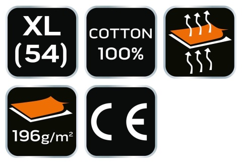 Koszulka polo DENIM, czarna, rozmiar XL