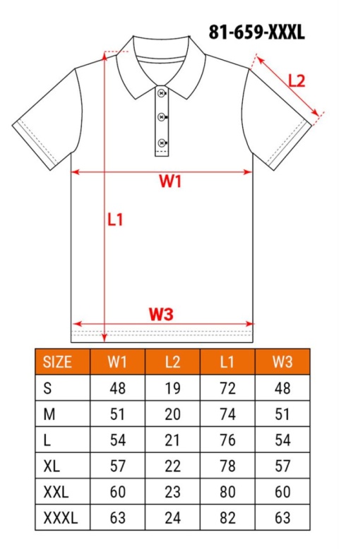 Koszulka polo DENIM, czarna, rozmiar XXXL