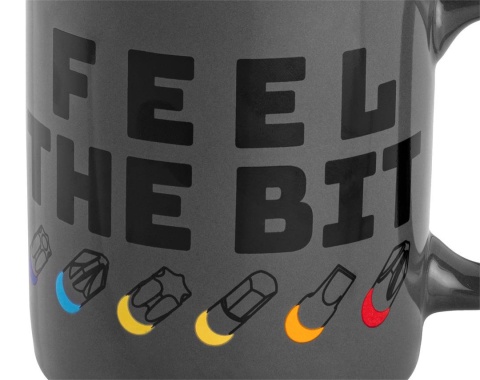 Kubek z nadrukiem FEEL THE BIT, 330ml