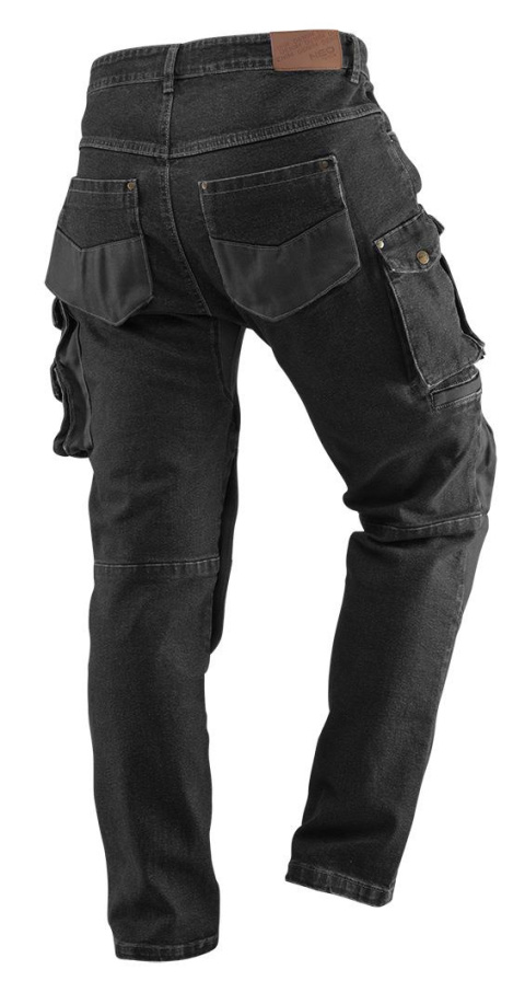 Spodnie robocze DENIM, czarne, rozmiar XXXL Spodnie robocze DENIM, czarne, rozmiar XXXL