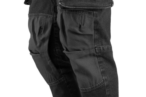Spodnie robocze DENIM, czarne, rozmiar XXXL Spodnie robocze DENIM, czarne, rozmiar XXXL