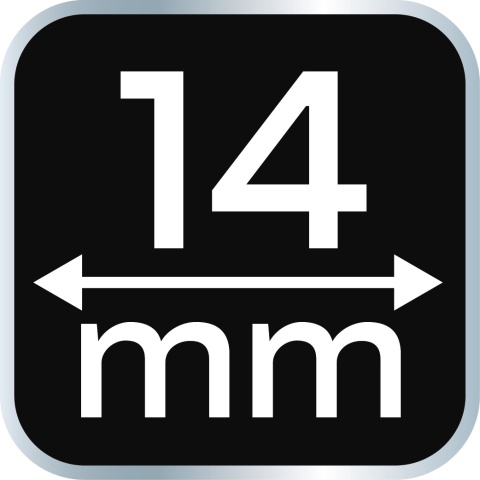Dłuto 14 mm, CRV, uchwyt dwukomponentowy