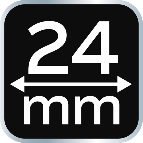 Dłuto 24 mm, CRV, uchwyt dwukomponentowy