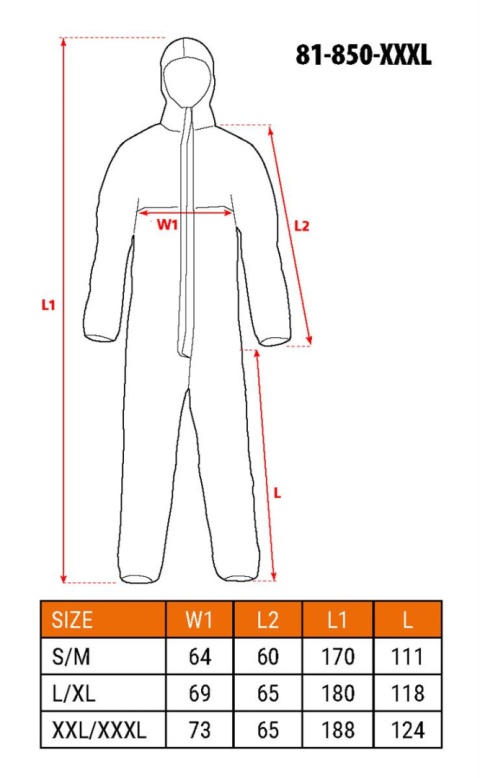 Kombinezon malarski, rozmiar XXL/XXXL