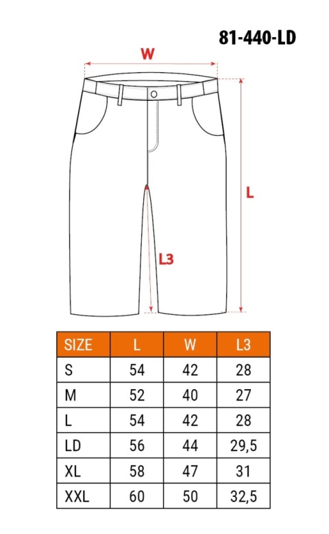 Krótkie spodenki BASIC, rozmiar L/52 81-440 NEO