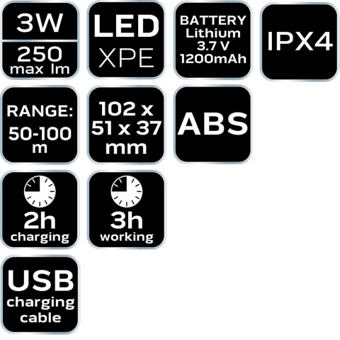 Światło rowerowe przednie 91-004 Neo