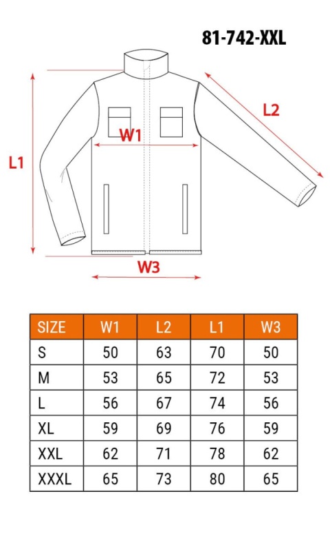 Bluza robocza ostrzegawcza rozm. XXL 81-742 Neo