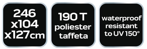 Pokrowiec na motocykl / skuter, 246 x 104 x 127 cm