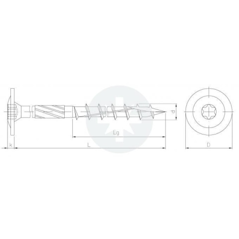 WKRĘT CIESIELSKI 8,00x260 TX40 OCYNK 50 SZT Q2572