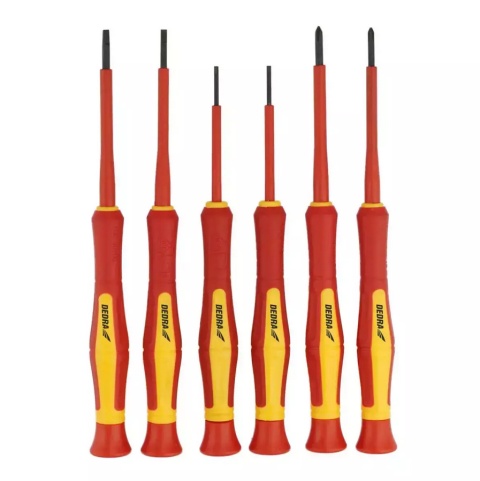 Zestaw wkrętaków precyzyjnych izolowanych 6szt