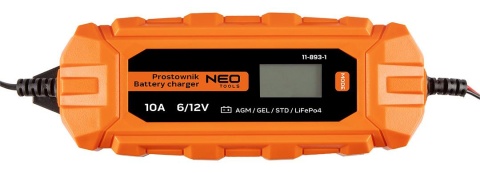 Prostownik automatyczny 10A/160W, 3-200Ah