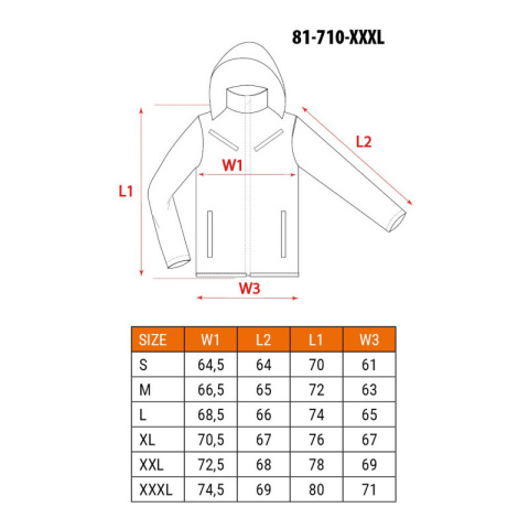 Kurtka robocza ocieplana orange 81-711-L NEO Kurtka robocza ocieplana orange 81-711-L NEO