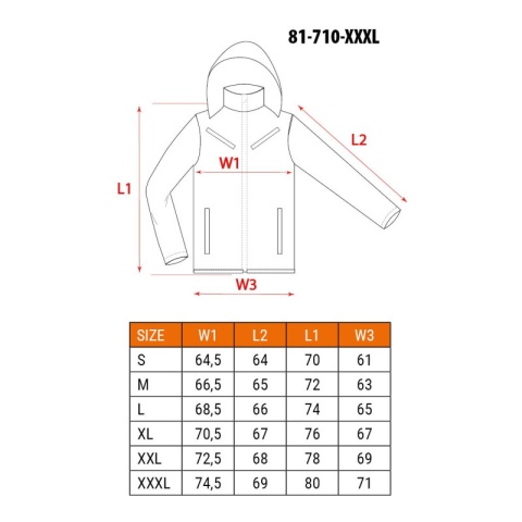 Kurtka robocza ocieplana orange 81-711-XXL NEO