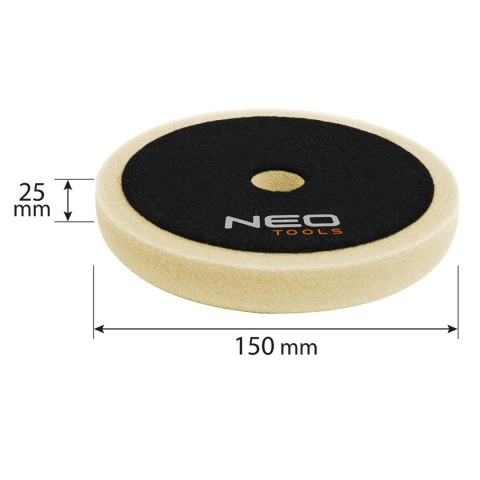 Pad polerski 150 x 150 mm x 25 mm, gąbka ścierna