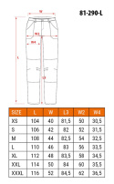 Spodnie robocze PREMIUM,4 way stretch, czarne 81-290-L Neo