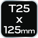 Wkrętak Torx 1000V,T25 x 125 mm 04-074