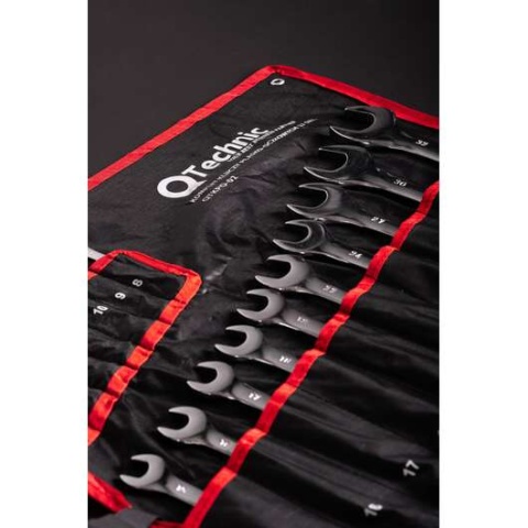 Komplet kluczy płasko-oczkowych 17 szt. QTKPO-02 QTechnic