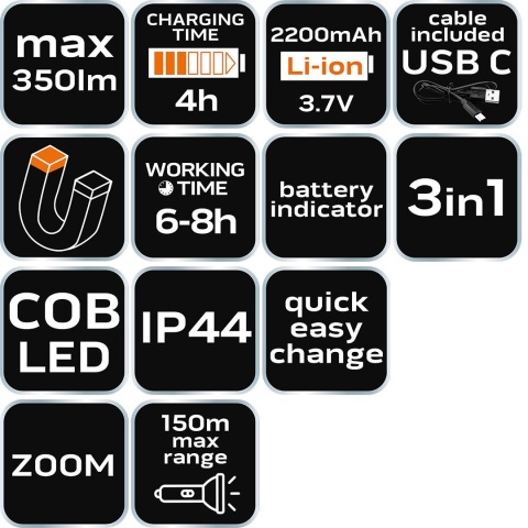Lampa 3 w 1