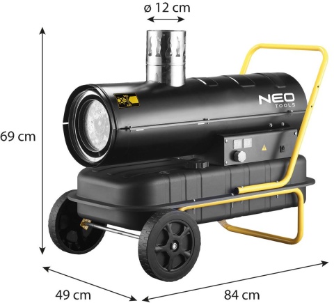 Nagrzewnica olejowa z odprowadzeniem spalin 20kW