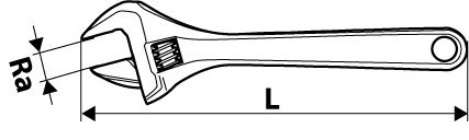 KLUCZ NASTAWNY 300mm 0-41mm 35D558 TOPEX