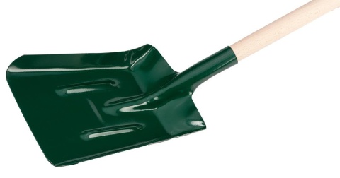 Łopata węglowa, trzonek drewniany, uchwyt T 15G021 Verto