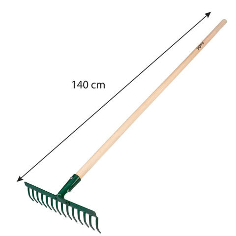 Grabie uniwersalne prost, 14 zębów, głowica n Grabie uniwersalne prost, 14 zębów, głowica n