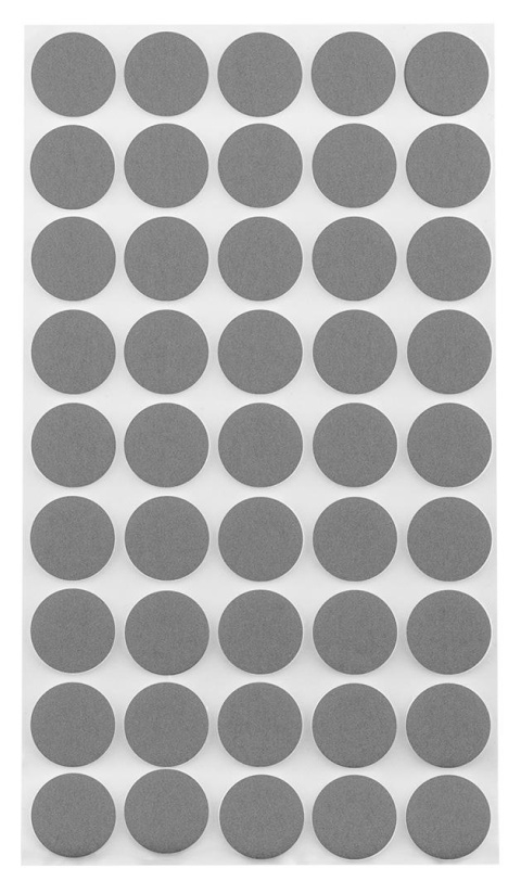 Podkładki filcowe samoprzylepne, szare,