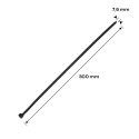 Opaski zaciskowe EXTREME 7.6 × 300 mm, czarne