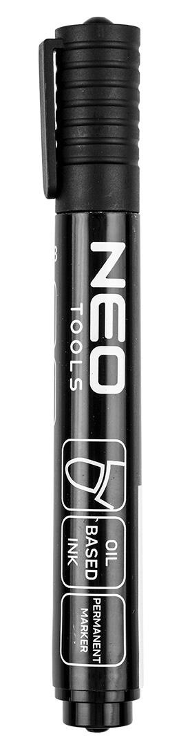 Marker budowlany, czarny, permanentny, wodoodporny, olejowy, wie