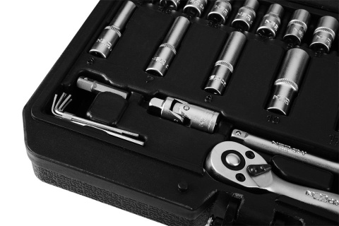 Zestaw kluczy 55 elementów 1/4", saty