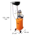 Mobilna zlewarko-wysysarka do oleju pneumatyczna ze zbiornikiem kon