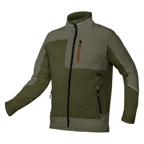 Bluza softshell OUTDOOR, zielona, rozmiar L