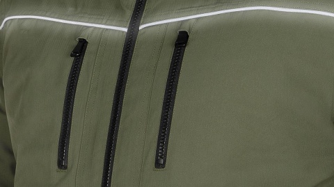 Kurtka ocieplana z kapturem OUTDOOR, ziel