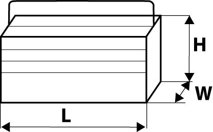 Skrzynka narzędziowa 40 x 20 x 21 cm, metalowa