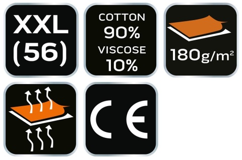 Koszulka z długim rękawem, szara, rozmiar XX