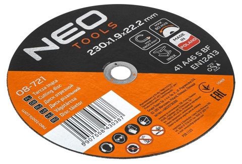 Tarcze tnące do metalu/INOX 230 x 1.9 x 22,2mm, 41