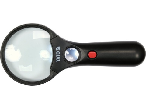 LUPA DWIE SOCZEWKI 3X/45X PODŚW. LED YT-73845 YATO