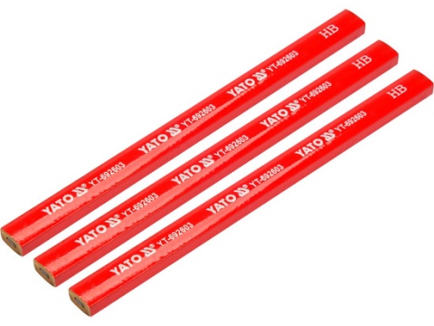 OŁÓWKI STOLARSKIE HB 3SZT YT-692603 YATO