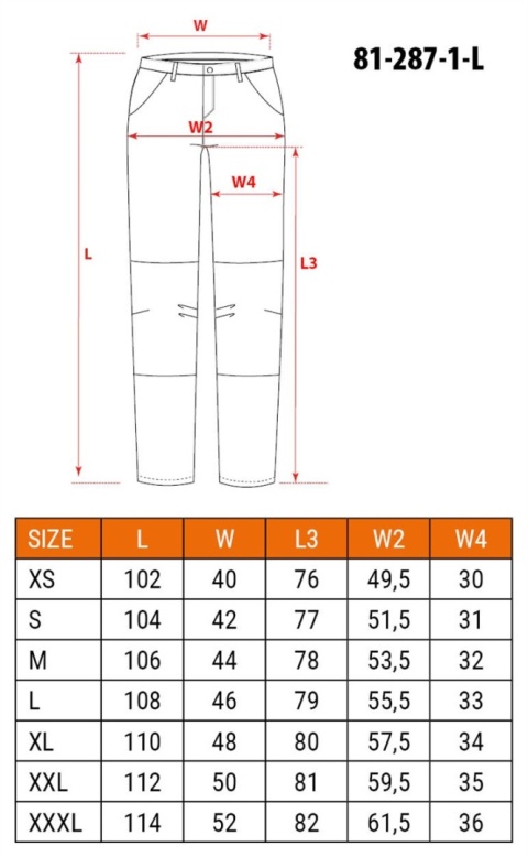Spodnie robocze 81-28