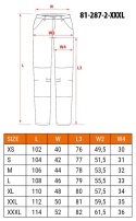 Spodnie robocze 81-287-2-XXXL