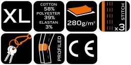 Spodnie robocze 81-287-3-XL NE