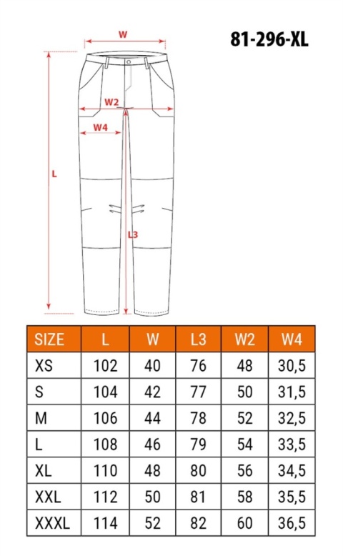 Spodnie robocze 81-2