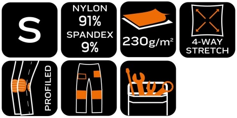 Spodnie robocze 81-296-2-S N