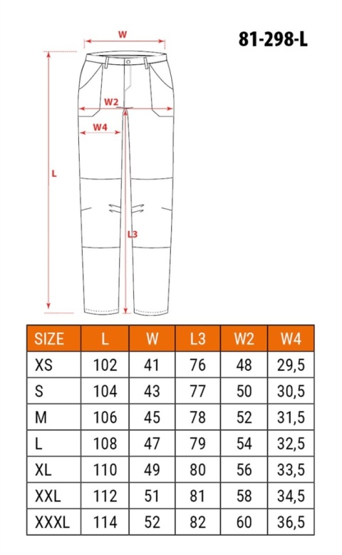 Spodnie robocze 81-298-1-L