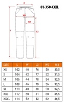 Spodnie robocze 81-350-1-XXXL N